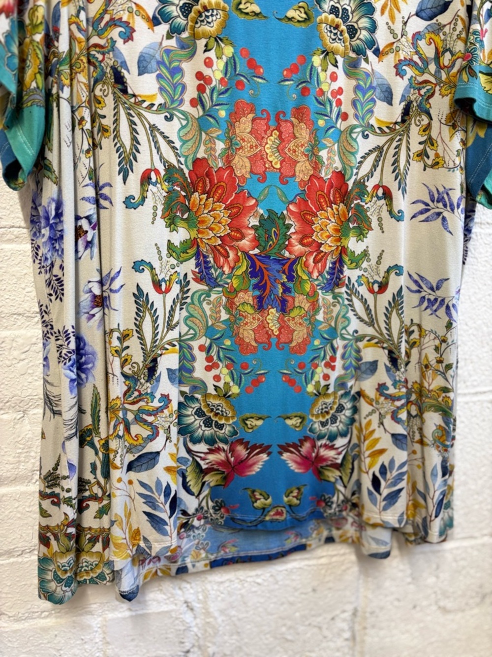 Johnny Was The Janie Favorite Short Sleeve Crew Neck Swing Tee - Picture 6 of 9